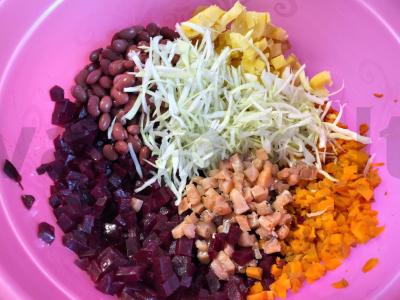 Vinegretas su žuvimi Žingsnis 7