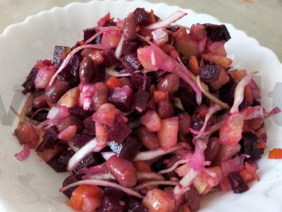 Vinegretas su žuvimi pagrindine nuotrauka