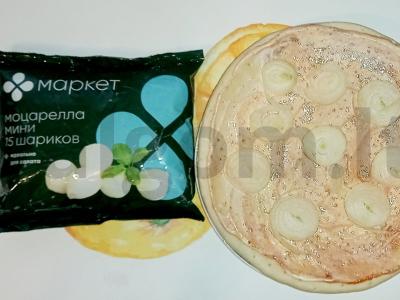 Pica su dešra ir mozzarella-mini Žingsnis 3