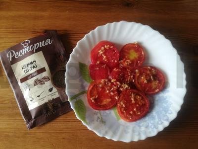 Aštrus užkandis „Pomidorai su kmynais“ Žingsnis 7