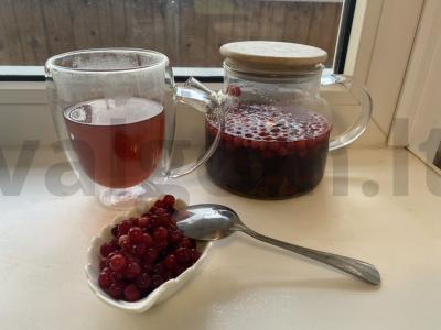 Brusnicų arbata pagrindine nuotrauka