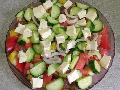 Daržovių salotas su feta sūriu ir citrina Žingsnis 7