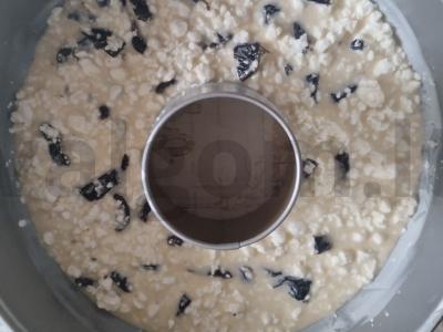 Varškės apkepas su džiovintais slyvomis be cukraus Žingsnis 4