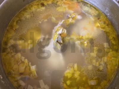 Vištienos krūtinėlės sriuba su konservuotais žirneliais Žingsnis 8