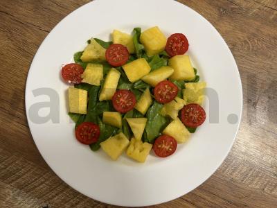 Salotos su špinatais ir arbūzu Žingsnis 3