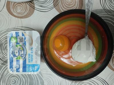 PP keksiukas iš minkšto varškės be orkaitės su stevija Žingsnis 1