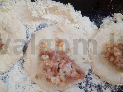 Koldūnai su kiaulienos faršu ir ryžiais Žingsnis 6