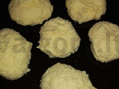 Varškės vafliai su miško mėlynėmis Žingsnis 4