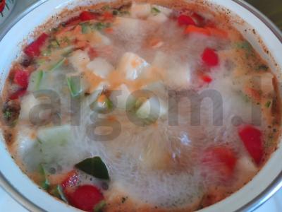 Vegetariškas daržovių sriuba su žolelėmis Žingsnis 4