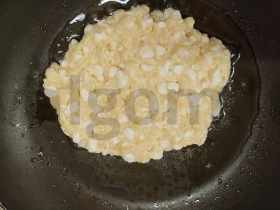 Baltymų paplotėlis su avinžirnių miltais Žingsnis 4