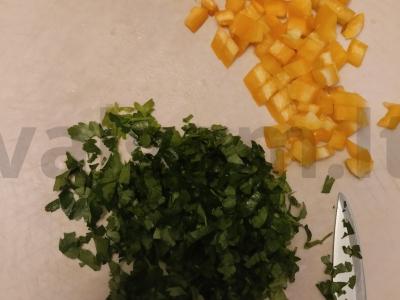 Salotas „Išbandyk“ su žiedine kopūstu Žingsnis 2