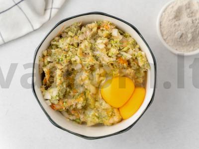 Žuvies ir daržovių kotletai Žingsnis 3