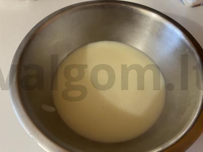Švelnus užvirintas kremas su kondensuotu pienu Žingsnis 6