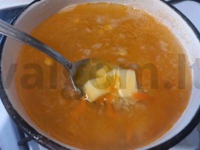 Pšenių sriuba su silkėmis Žingsnis 4