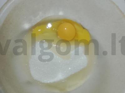 Rudojo šokolado brownies sausainiai Žingsnis 2