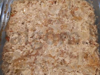 Žiedinė kopūstai, kepti grietinėje Žingsnis 7