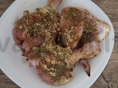 Vištiena ant grotelių su daržovėmis ir makaronais Žingsnis 2