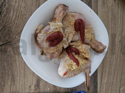 Vištiena ant grotelių su daržovėmis ir makaronais Žingsnis 4