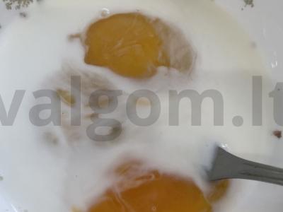 Omletas su paukštienos mėsos ritinėliu Žingsnis 2