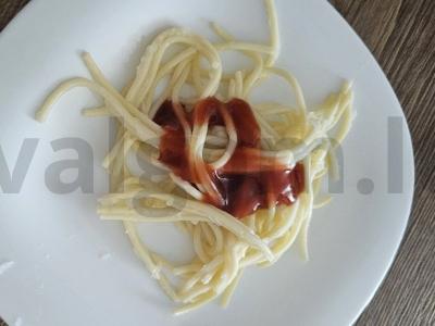 Keptas steikas su rozmarinu ir pomidorų spagečiais Žingsnis 6