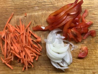 Grikių patiekalas azijietišku stiliumi vakarienei Žingsnis 2