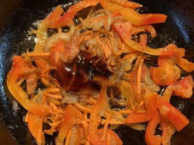 Grikių patiekalas azijietišku stiliumi vakarienei Žingsnis 6