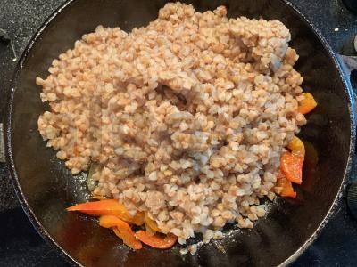 Grikių patiekalas azijietišku stiliumi vakarienei Žingsnis 7