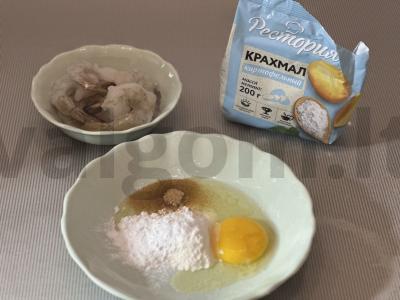 Tigro krevetės tešloje per 20 minučių Žingsnis 2