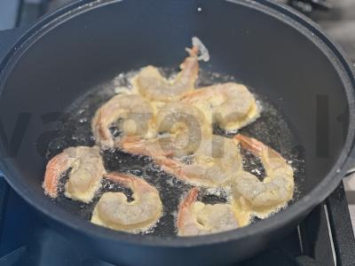 Tigro krevetės tešloje per 20 minučių Žingsnis 4