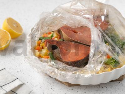 Kepta lašiša maišelyje Žingsnis 3