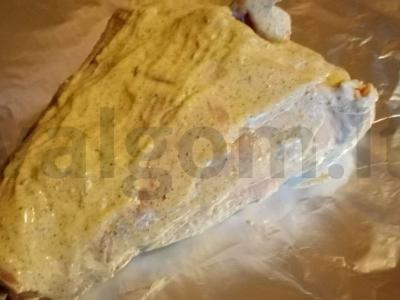 Kepta šoninė su česnaku ir garstyčiomis Žingsnis 6