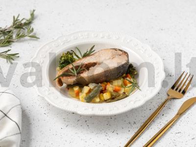 Kepta lašiša maišelyje pagrindine nuotrauka