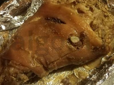 Kepta šoninė su česnaku ir garstyčiomis Žingsnis 8