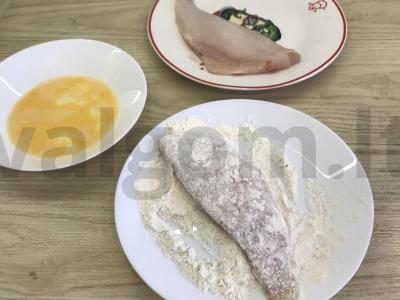 Žuvėdra, kepta džiūvėsėliuose Žingsnis 3