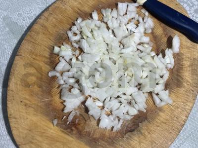 Kepti kvadratėliai su vištienos faršu Žingsnis 1