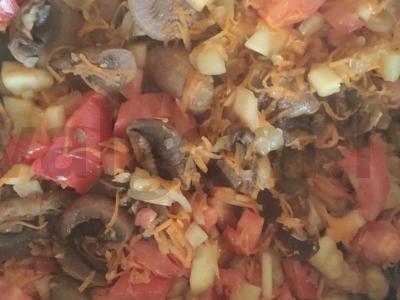 Bulguras su daržovėmis ir grybais Žingsnis 3