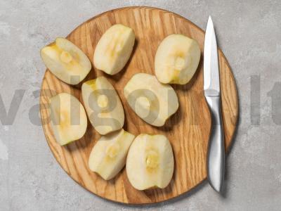 Obuolių tyrės zefyras su agar-agaru Žingsnis 1