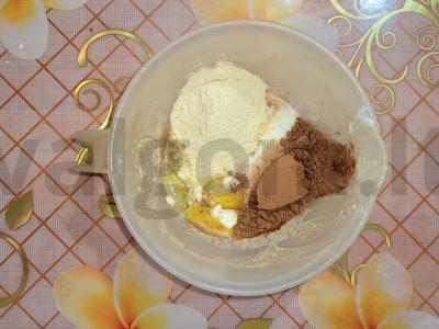 Greitas PP tortas ant acidofilino ir kukurūzų miltų Žingsnis 1