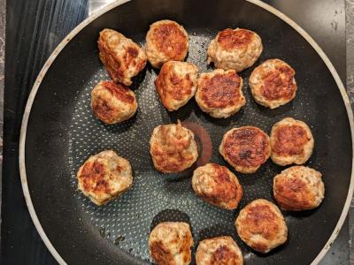 Kalakutų meatballs su bulguru Žingsnis 3