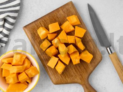 Cukatai iš moliūgo be cukraus Žingsnis 1