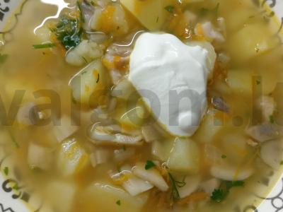 Keptas patiekalas su pievagrybiais vakarienei Žingsnis 5