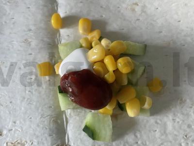 Daržovių šašlykas paniruotėje „Grėlz“ Žingsnis 3