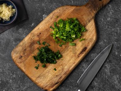 Sūrio-česnakinis duona Žingsnis 2