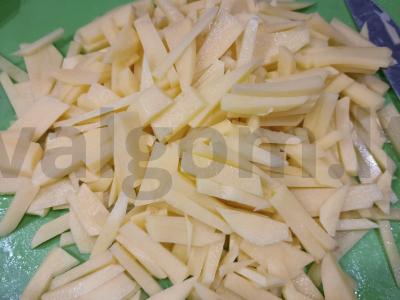 Kepta bulvė su džiovintais pomidorais Žingsnis 1