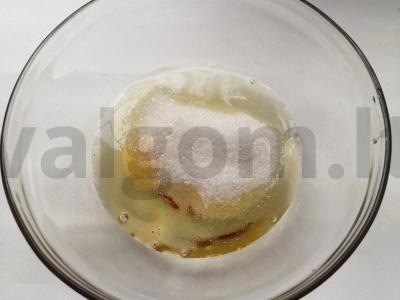 Kremas-karamelė arba karamelinis flanas Žingsnis 6