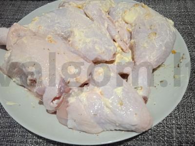 Kepta vištiena mandarinų-česnako marinate Žingsnis 4