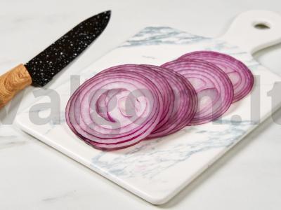 Salotas „Mano žuvis“ iš menkės ir kopūstų Žingsnis 3