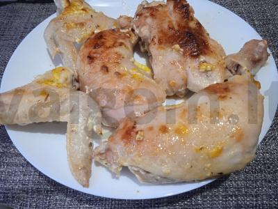 Kepta vištiena mandarinų-česnako marinate Žingsnis 7