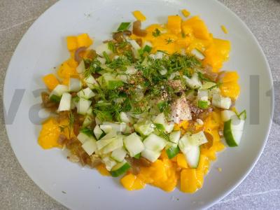 Mango salotas su marinuotais jalapeño pipirais Žingsnis 5