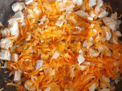 Žiedinės kopūstų ir vištienos filė apkepas Žingsnis 2